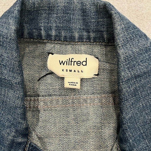 [XS]Wilfred Women's Cropped Denim Jacket - Picture 2 of 8